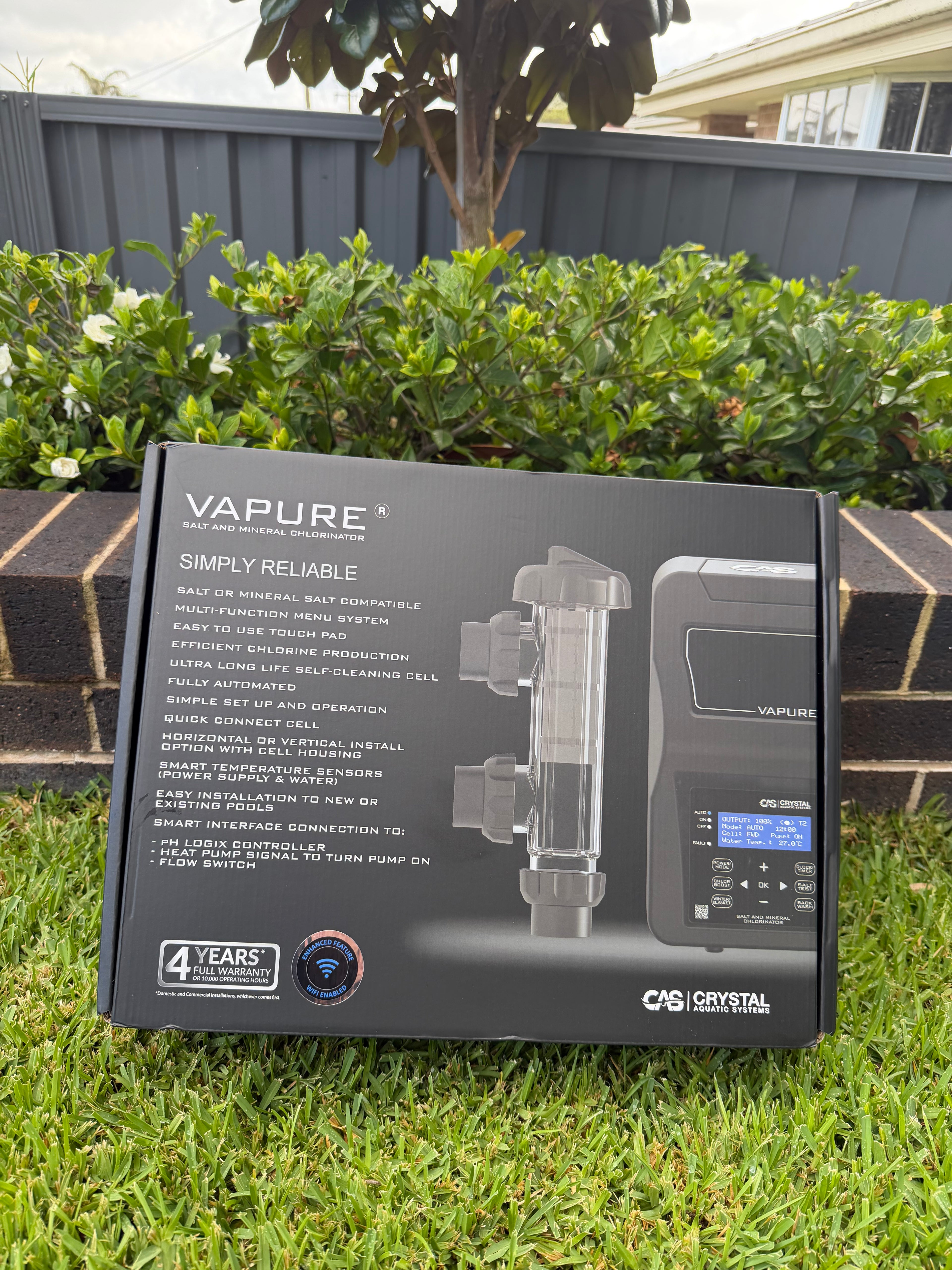 CAS Vapure Salt and Mineral Chlorinator including installation