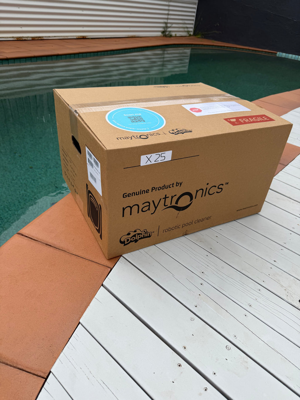 Maytronics Dolphin X25 Robotic Pool Cleaner including installation
